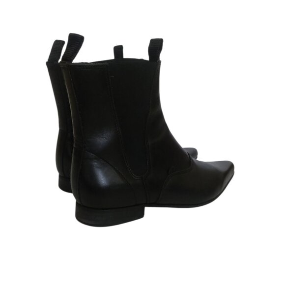 Underground England Black Leather Chelsea Winklepicker Boots Goth UK 10 / US 11 - Picture 5 of 15